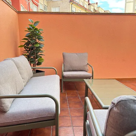 Desconectaengalicia Calle Vigo Amplia Terraza, 50m Playa Silgar Санхенхо